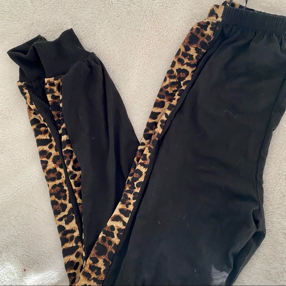Cheetah sweatpants